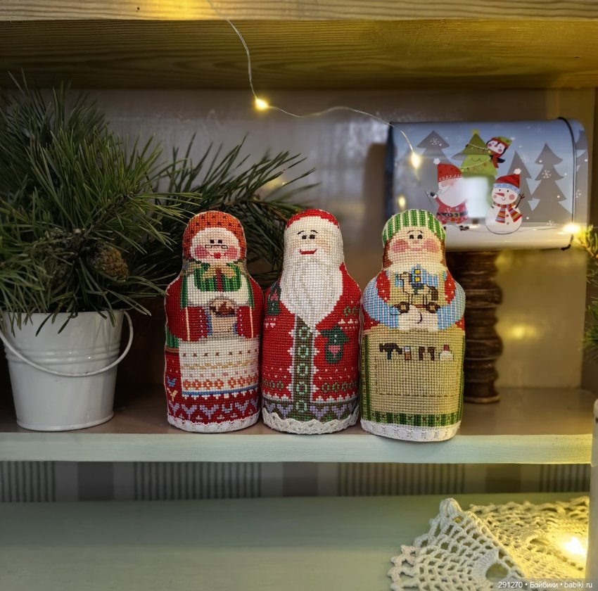 Новогодняя витрина 2026 — Вышивка крестиком (фото 5)