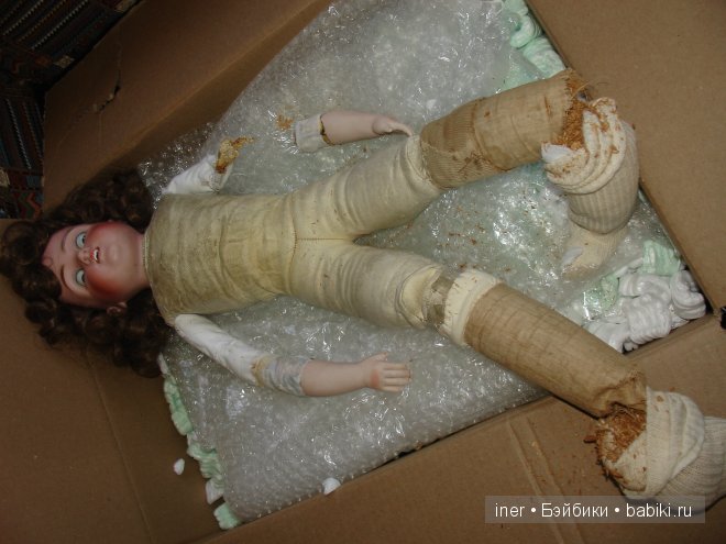 Нужна помощь в ремонте антикварной куклы (фото 2)