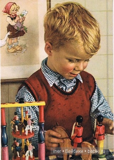 Сладкие детки и игрушки с немецких открыток 50-60-х годов