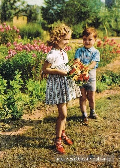 Сладкие детки и игрушки с немецких открыток 50-60-х годов