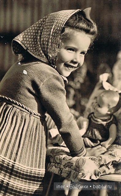 Сладкие детки и игрушки с немецких открыток 50-60-х годов