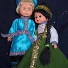 Куклы ГДР в сказочных образах. Иван-царевич и Царевна-лягушка