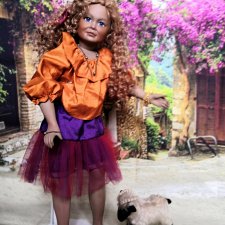 Kley & Hahn - Редчайшая кукла - реплика антикварной характерной куклы, 60 см.