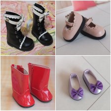 Обувь разного формата и разных размеров (туфли, босоножки на каблуках, ботинки, сапожки)