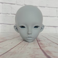 Голова минифи Лайлы (Minifee Layla), без мейка, в сером цвете (Elf gray)