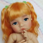 Парики на Moppets и др. кукол, размер 9-10