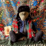 Андрюша - русский миша ручной работы от Елены Кукузей