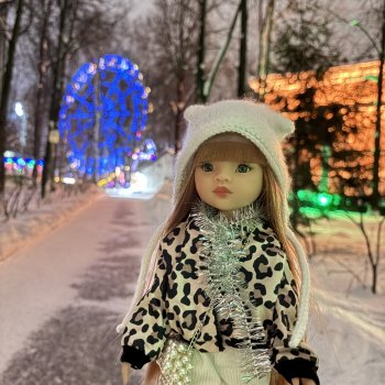 Зимняя прогулка с куклами Паола Рейна