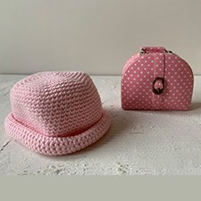 Чемодан, шляпа, для Паолок или Блайз, валенки, очки для больших кукол 30-35 см