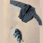 Куртка, ветровка и кеды для кенов, экшенов 1/6