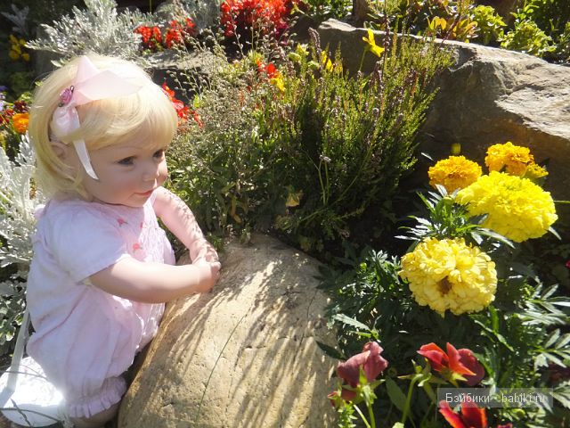 Альпийская горка с цветами