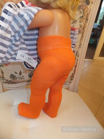 Оранжевые колготки 2