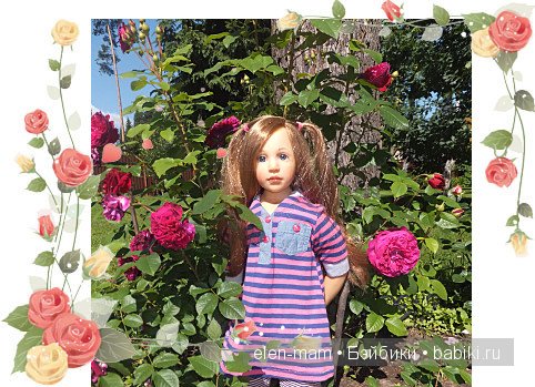 розы, рамка