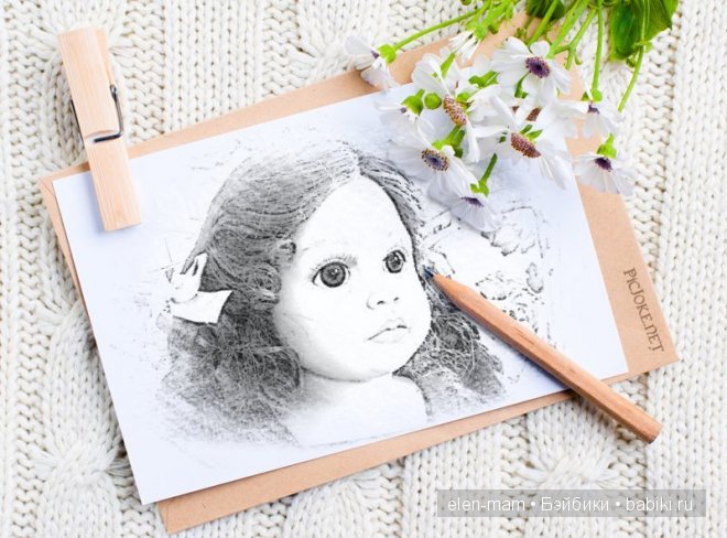 портрет карандашом