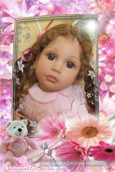 цветочно-розовая рамка