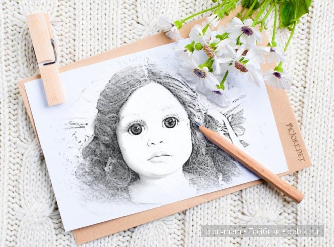 портрет карандашом 4