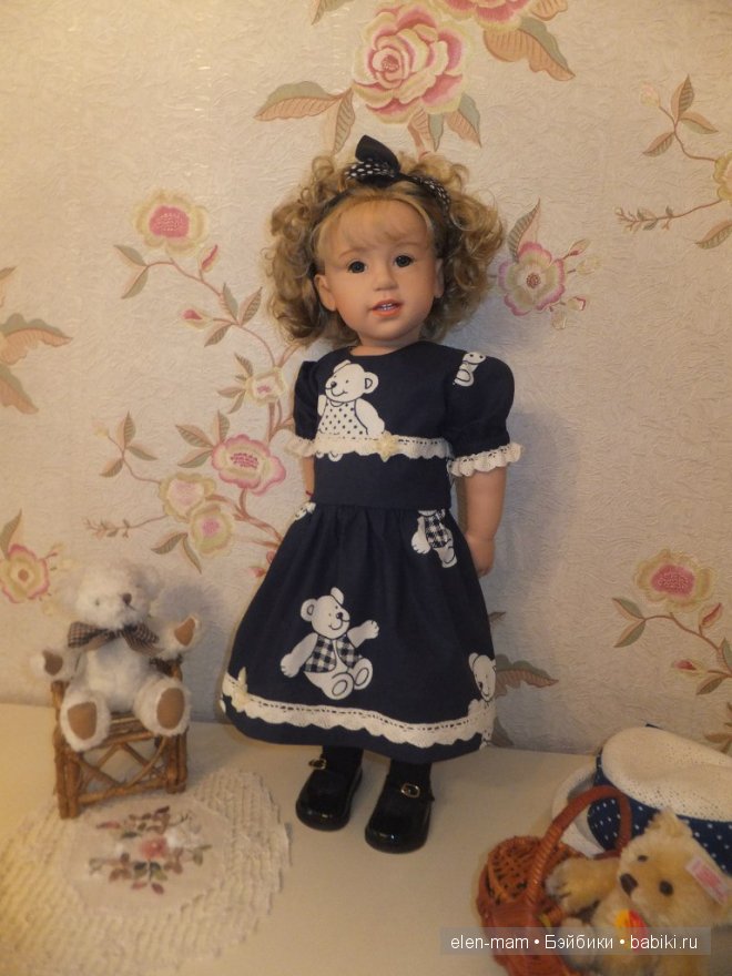 Платье "Мишки" для куклы Клары (фото 4)