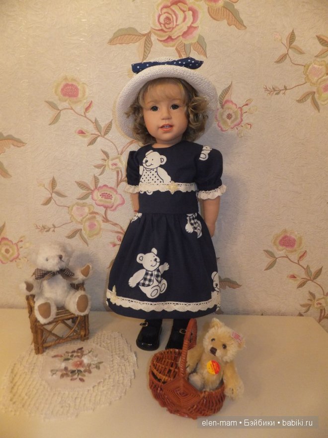 Платье "Мишки" для куклы Клары (фото 6)