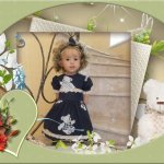 Платье "Мишки" для куклы Клары