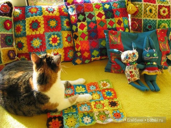 диван и кот