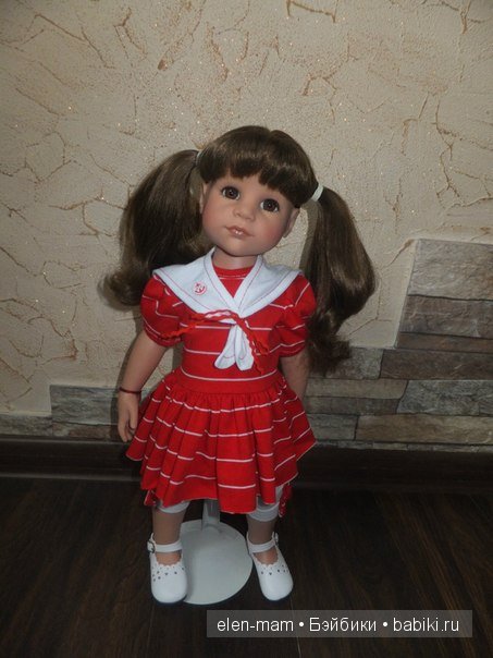 Мои Полосатики и платья для кукол Готц в Морском стиле. А ещё я просто люблю море