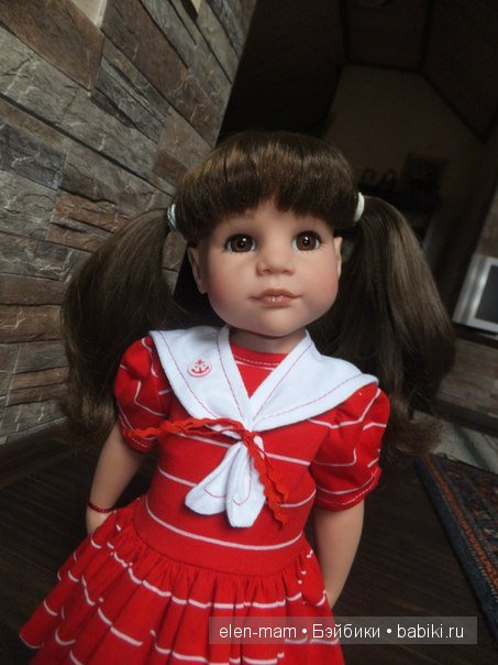 Мои Полосатики и платья для кукол Готц в Морском стиле. А ещё я просто люблю море