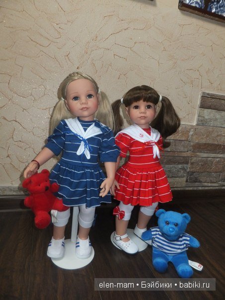 мишка красный, мишка синий 2