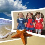 Мои Полосатики и платья для кукол Готц в Морском стиле. А ещё я просто люблю море