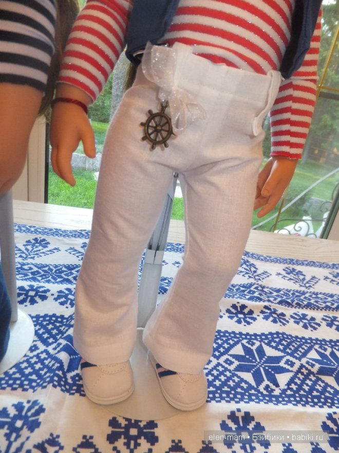 белые брючки (украшение крупно)