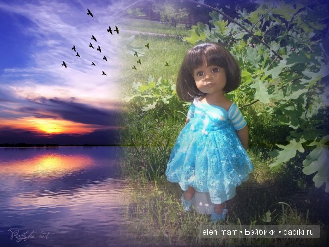 Оттенки моря... Шьём одежду куклам сами (фото 8)