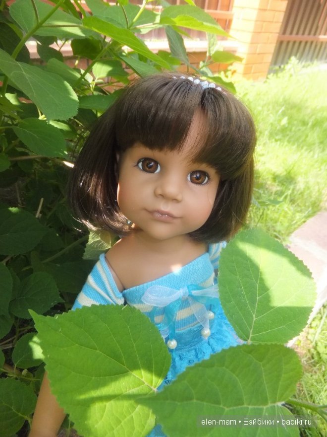 Оттенки моря... Шьём одежду куклам сами