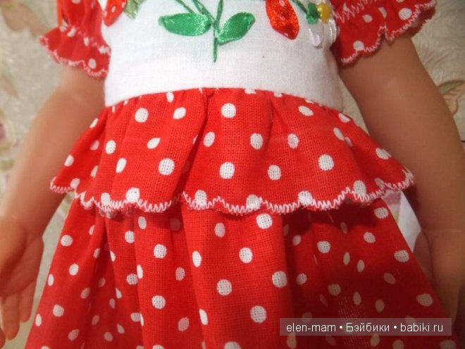 Ягодки-цветочки. Новые наряды для кукол Готц (фото 3)