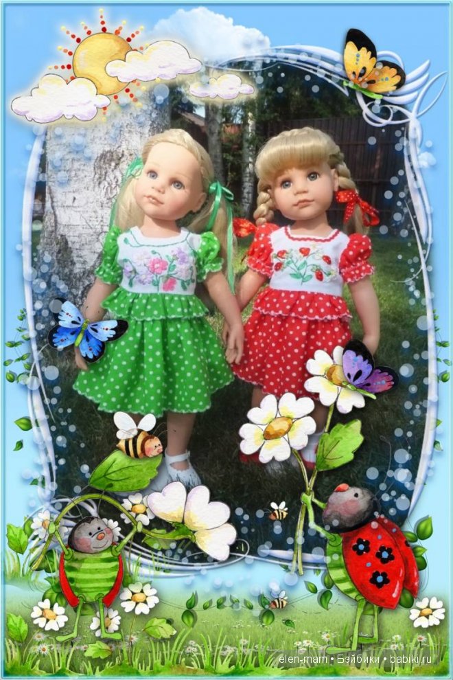 Ягодки-цветочки. Новые наряды для кукол Готц (фото 5)