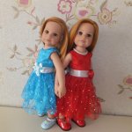 Немного моря, жемчуга... и розы красной... и утренней росы... (Платья для кукол Готц своими руками)