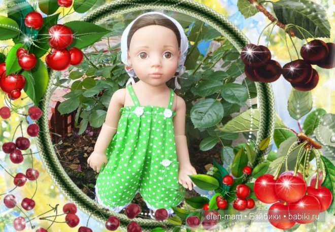 рамка с ягодами, круглая