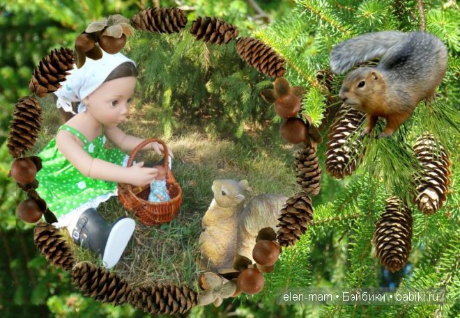 рамка с белочкой