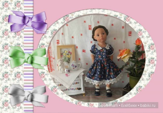 Платье из бабушкиного сундука. (Шьём одежду для кукол своими руками)