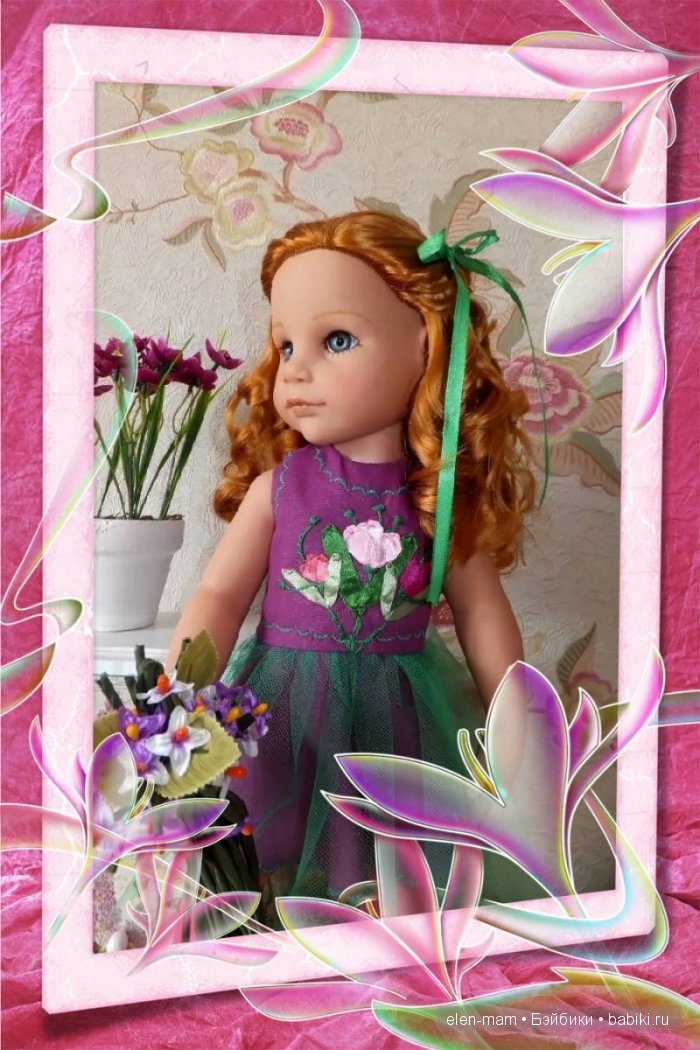 Весна голубоглазая, рыжая, прекрасная!) Или Рыжая Капелька Счастья) Кукла Готц (фото 8)