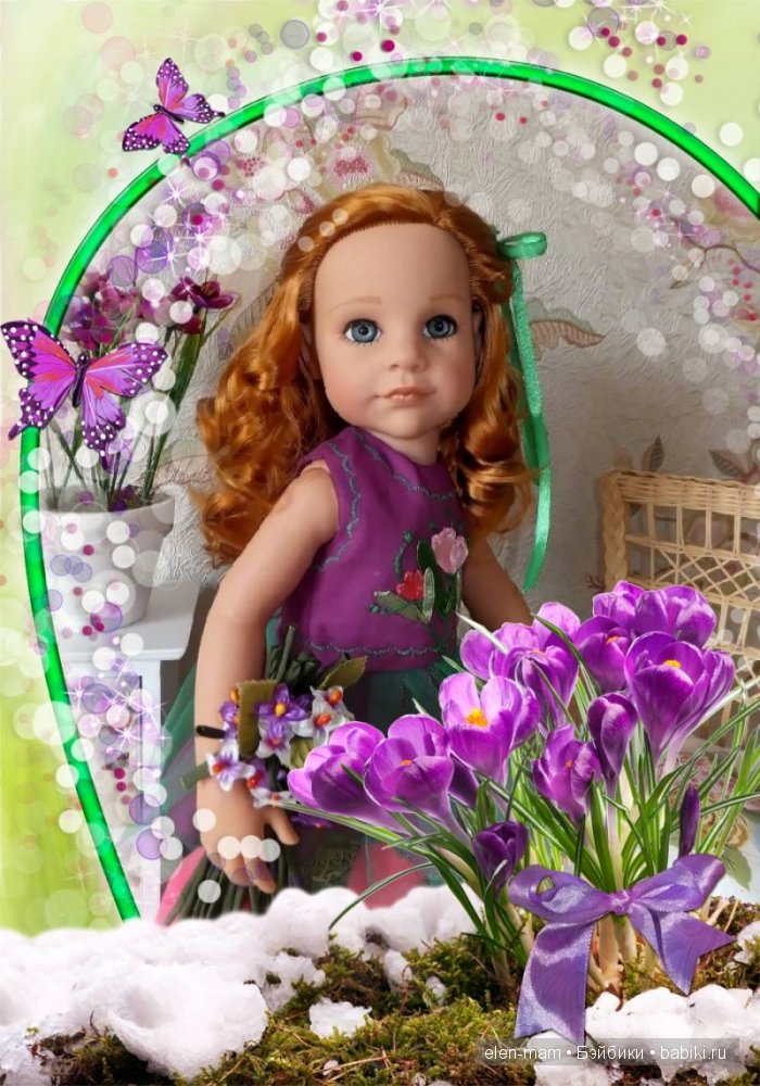 Весна голубоглазая, рыжая, прекрасная!) Или Рыжая Капелька Счастья) Кукла Готц (фото 7)
