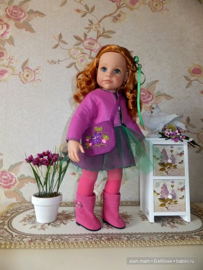 Весна голубоглазая, рыжая, прекрасная!) Или Рыжая Капелька Счастья) Кукла Готц (фото 6)