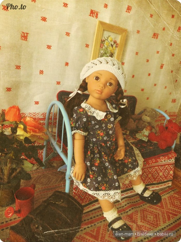 Кира, белый берет