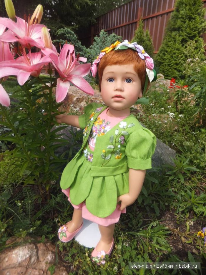 Девочка-цветок. Моя необычная Киана, кукла Готц (фото 4)