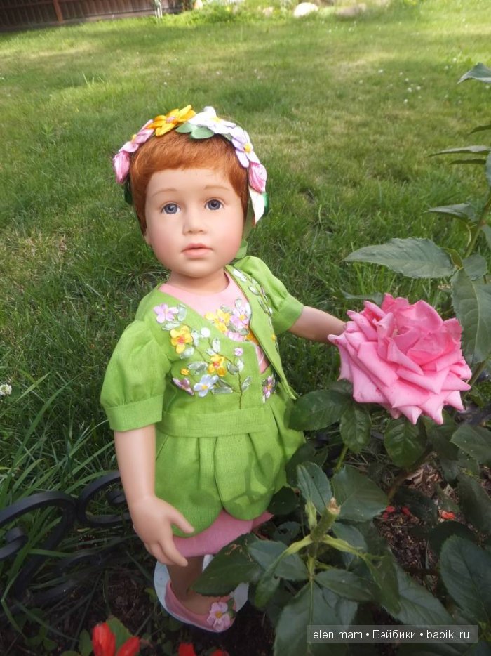 Девочка-цветок. Моя необычная Киана, кукла Готц (фото 3)