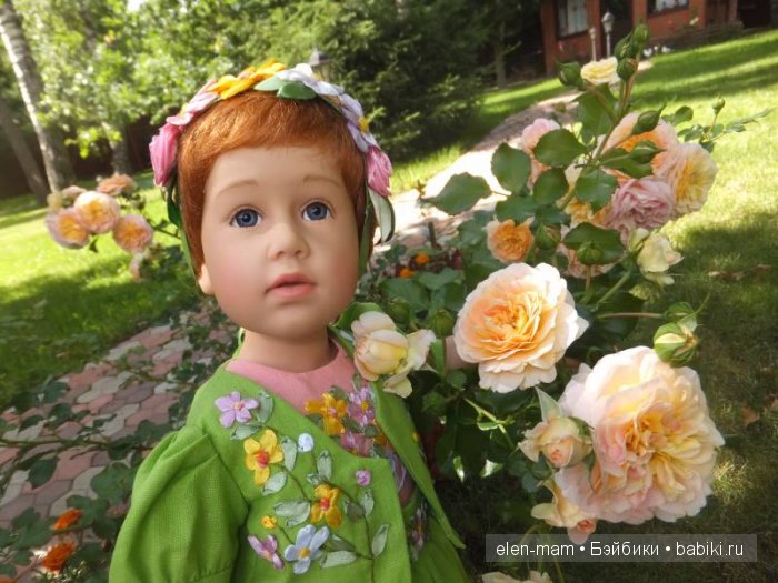 Жёлтые розы, портрет