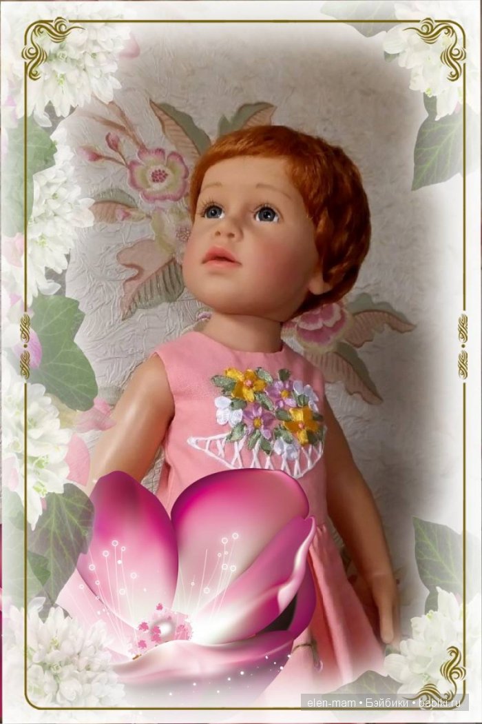 Рамка с большим цветком