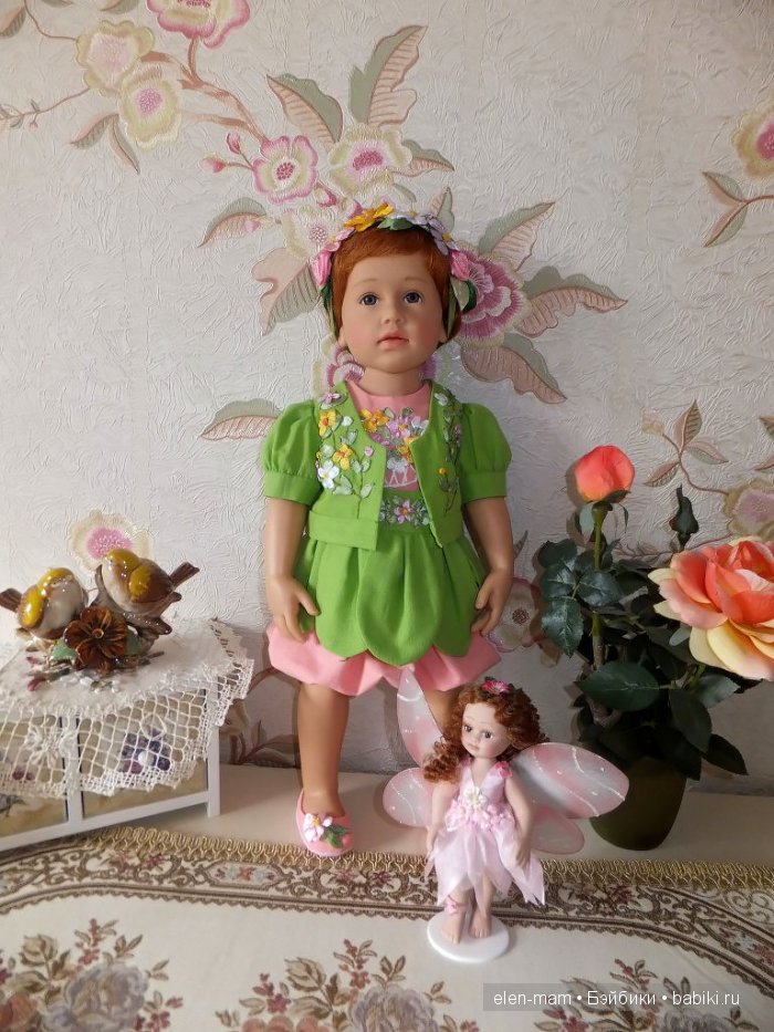 Девочка-цветок. Моя необычная Киана, кукла Готц (фото 5)