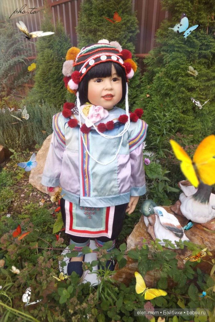Rashanee- девочка из Таиланда. Коллекционная кукла Götz. Автор — Sissel Bjørstad Skille