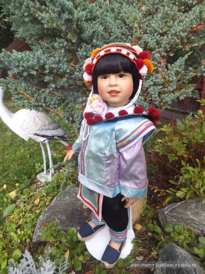 Rashanee- девочка из Таиланда. Коллекционная кукла Götz. Автор — Sissel Bjørstad Skille
