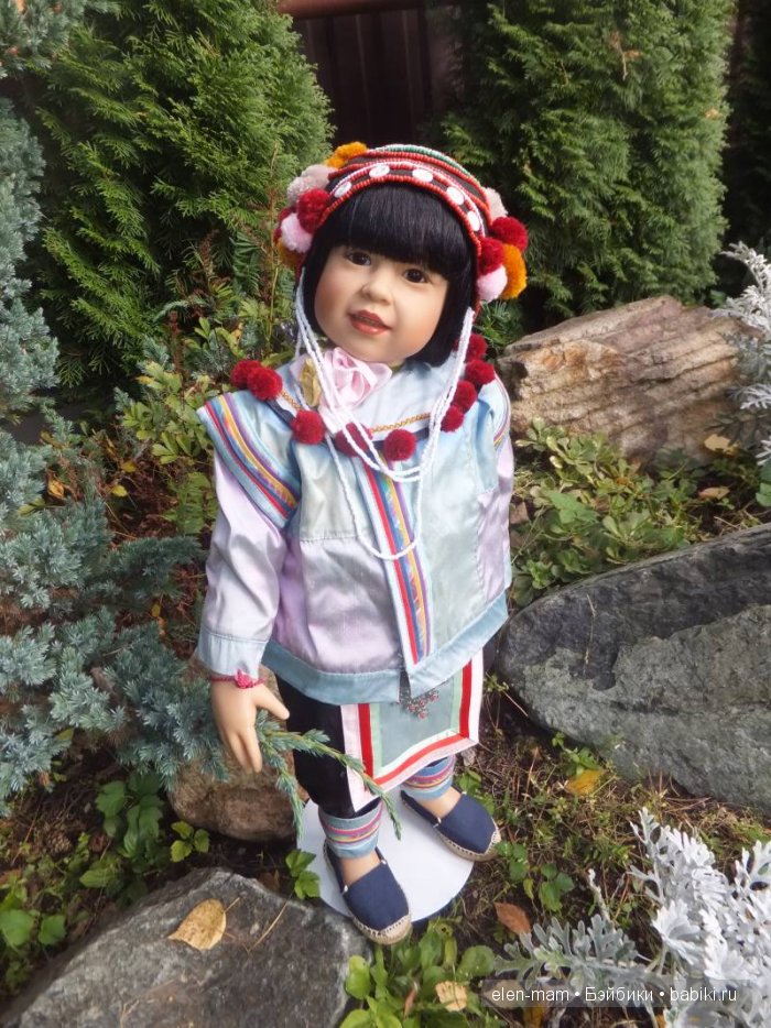 Rashanee- девочка из Таиланда. Коллекционная кукла Götz. Автор — Sissel Bjørstad Skille