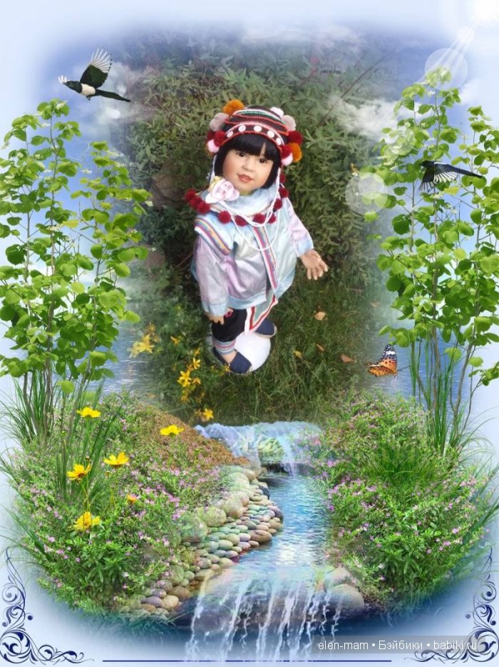 Rashanee- девочка из Таиланда. Коллекционная кукла Götz. Автор — Sissel Bjørstad Skille